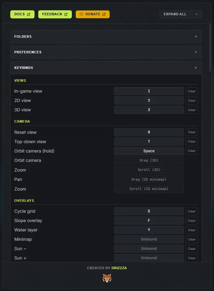 The Crucible Heightmap Settings dialog with the Preferences section expanded, showing added island size, undo history, autosave and randomization options