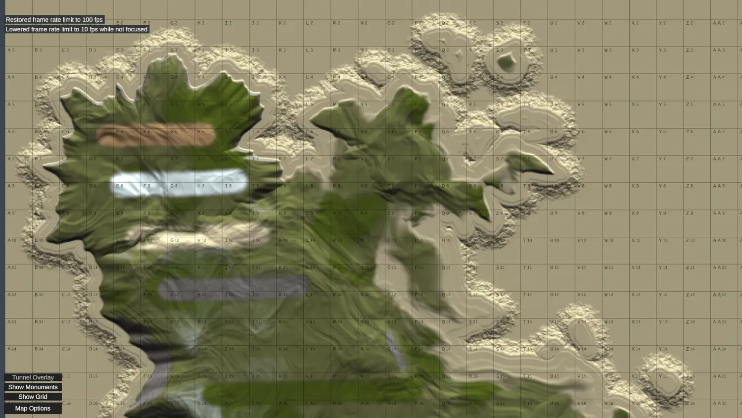 Inspecting the imported Crucible terrain and splats up close in RustEdit